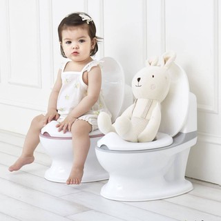 Bô tập đi vệ sinh cho bé hình bồn cầu ifam Easy-Doing Baby Potty cho bé từ 1 đến 5 tuổi