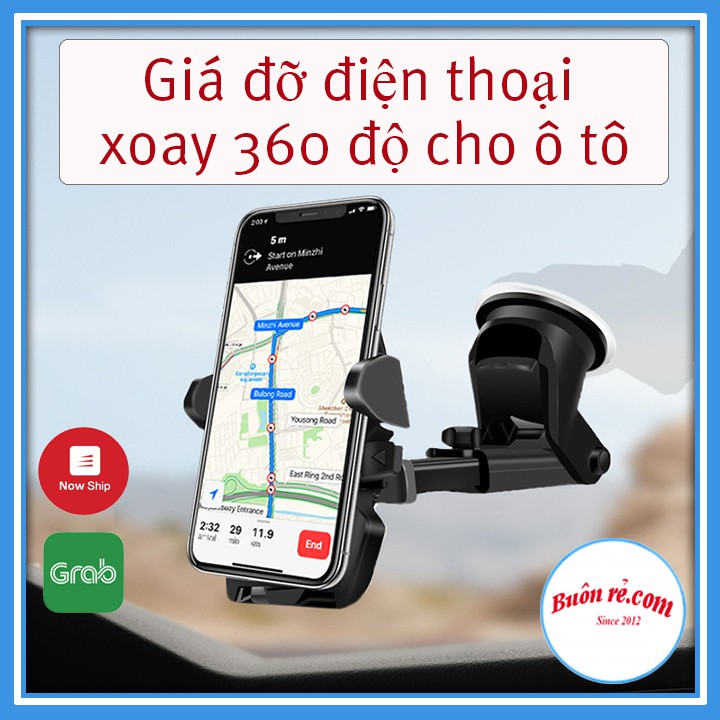 Giá đỡ điện thoại xoay 360 độ cho ô tô Buôn Rẻ 01170