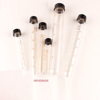 Ống nghiệm chia vạch có nắp (thể tích: 5ml - 10ml - 15ml - 20ml - 25ml - 30ml - 50ml
