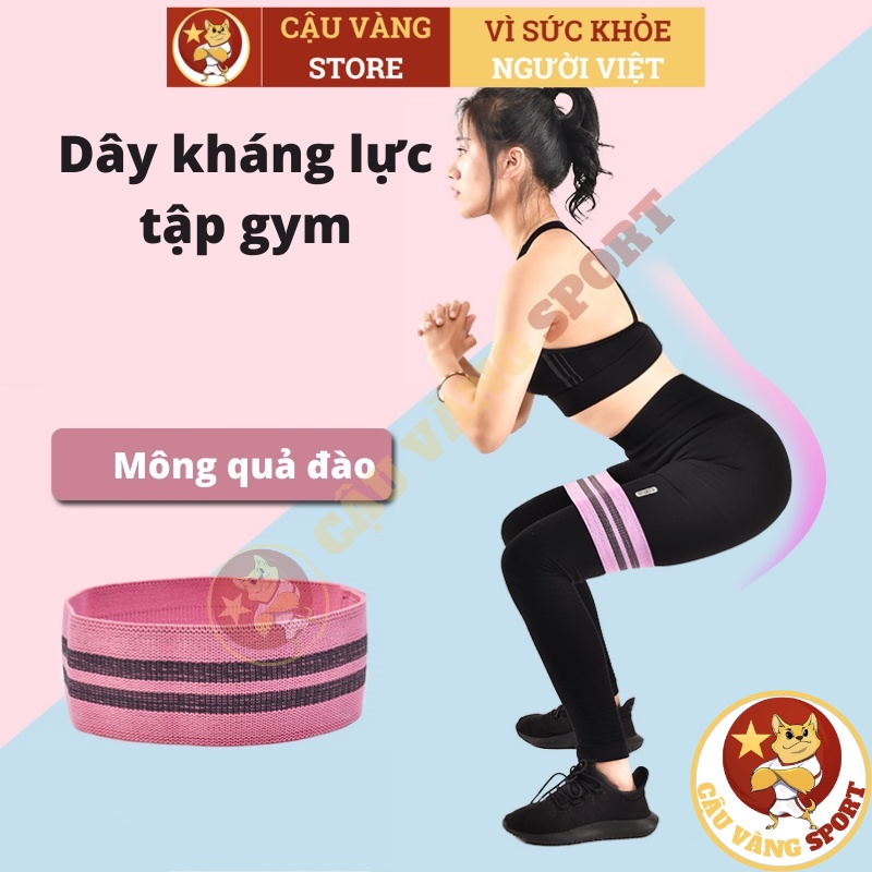 Dây miniband kháng lực tập mông, chân, đùi, tập gym kiểu mini band Aolikes