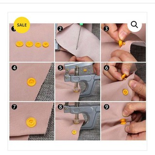 100 bộ cúc bấm T3 (9,5mm)
