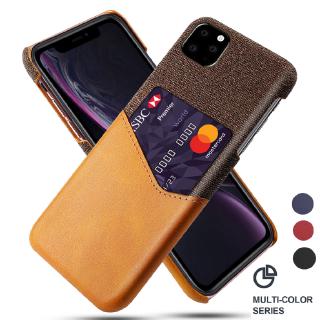 Ốp điện thoại mỏng bọc vải có ngăn đựng thẻ phong cách doanh nhân chống sốc thích hợp cho iPhone 11 Pro Max XS Max XR X