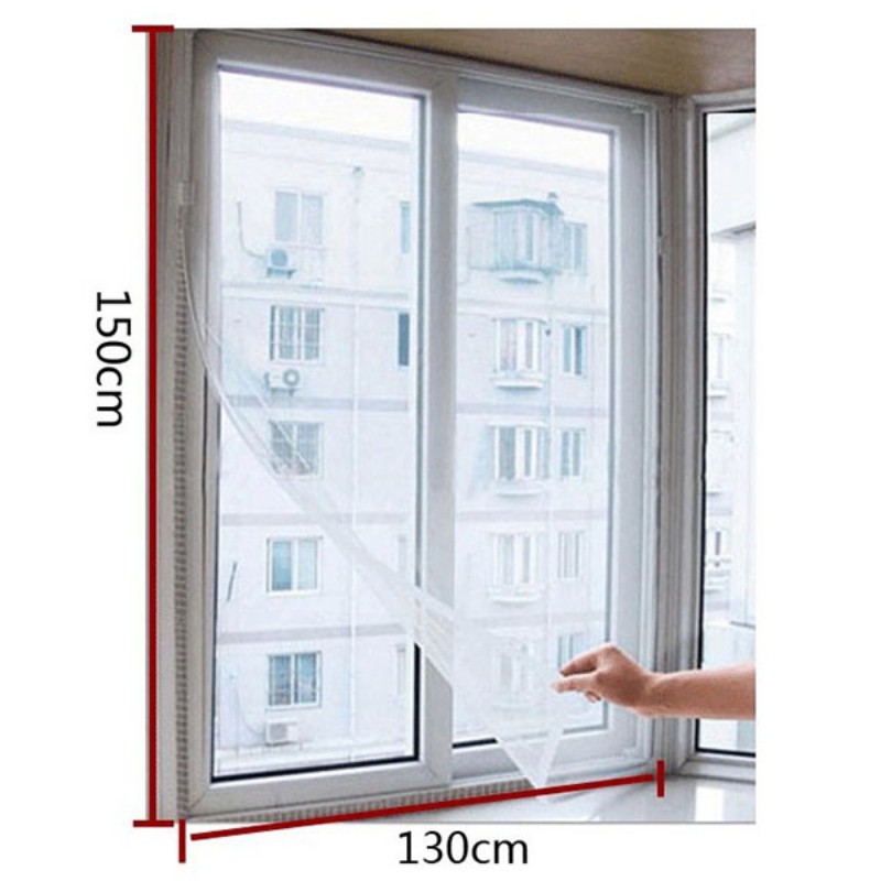 Màn treo cửa sổ chống ruồi/muỗi kích thước 130x150cm chất lượng cao