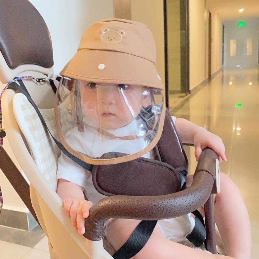 Mũ vành Mochee chắn giọt bắn cho bé - Monnie Kids