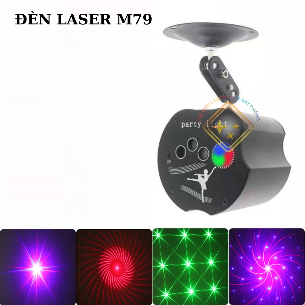 Đèn Laser Cảm Biến Nhạc Hiệu Ứng 3D Giá Rẻ Dùng Cho phòng Bay, Karaoke, Phòng Bar