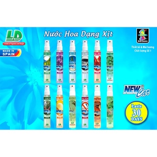 Nước hoa ô tô dạng xịt l&d new car 60ml - nhập khẩu chính hãng