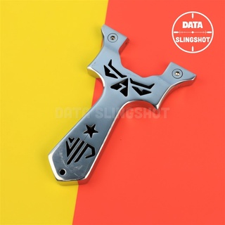 Ná Cao Su Inox CNC A7 VIP Chạc 75 - Chạc kẹp bắn thun dẹt - DATA SlingShot