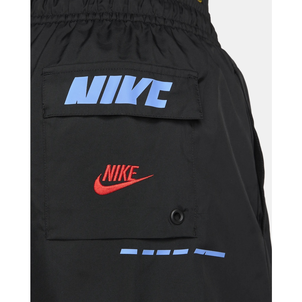 NIKE CHÍNH HÃNG - Quần ngắn thể thao nam nữ Nike Sportswear Essentials + Woven Short Authentic - Black x Blue x White