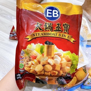 Combo viên thả lẩu 5in1 hiệu eb gói 500g