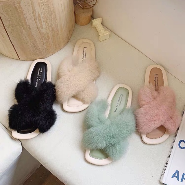 Dép lông vai chéo Quảng Châu