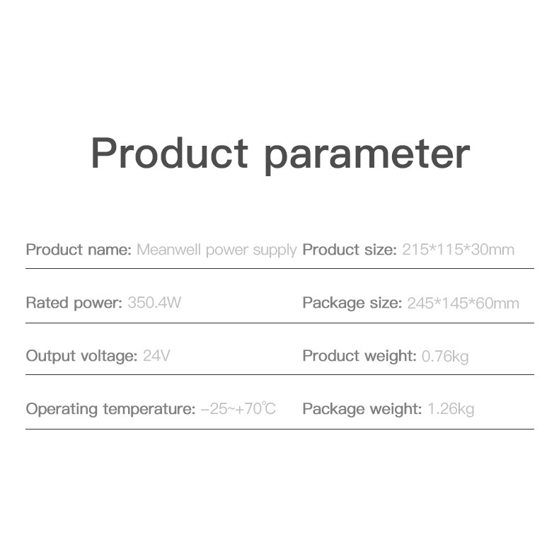 Nguồn Meanwell 350W 24V Ultra-thin Switching Power Supply