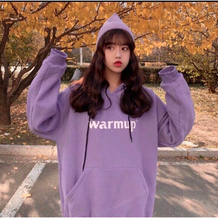 Áo Hoodie Form Unisex Nam Nữ - Áo Hoodie Chui Đầu Họa Tiết Chữ WARMUP | BigBuy360 - bigbuy360.vn