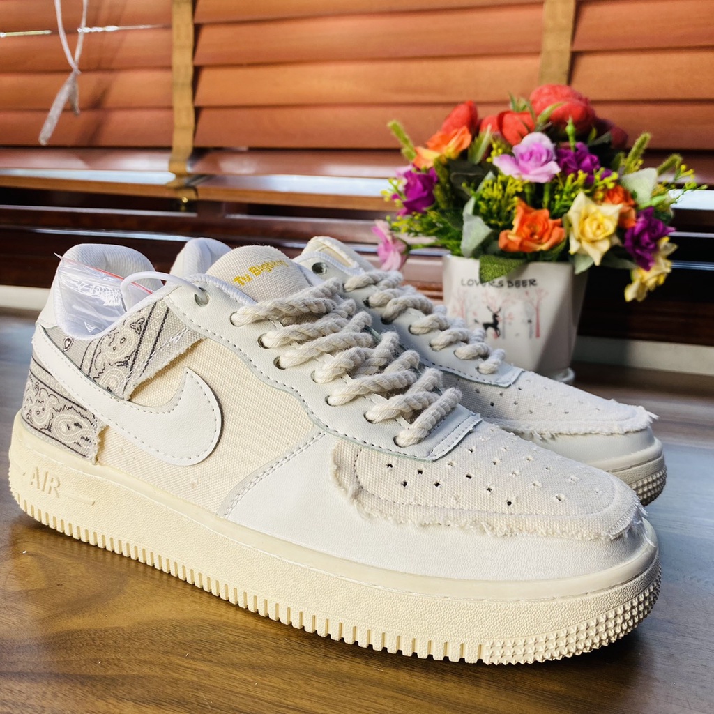 Giày Af1 Dây Thừng Độc Đáo Gam Màu Vintage
