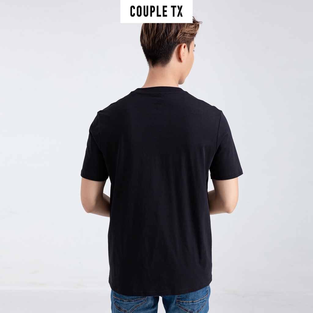 Áo Thun Unisex 100% Cotton Thêu Logo Couple TX