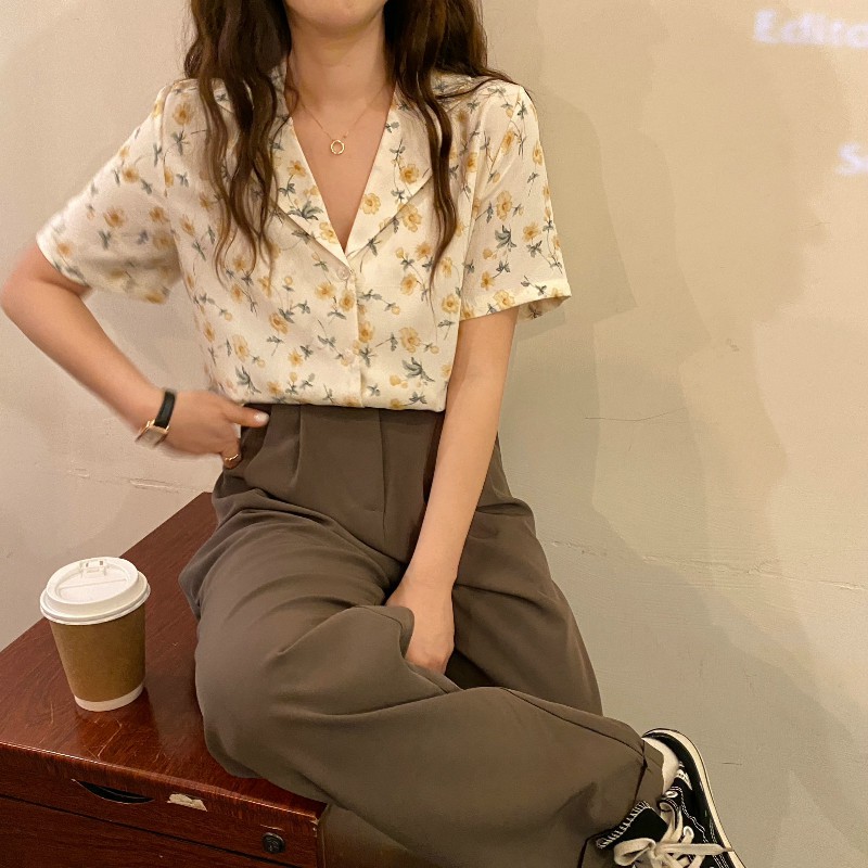 Áo Sơ Mi Voan Ngắn Tay Phong Cách Hàn Quốc Dành Cho Nữ | BigBuy360 - bigbuy360.vn