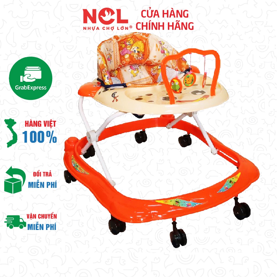 Xe Tập Đi Nhựa Chợ Lớn L3 Con Ếch (Không nhạc) - Dành Cho Bé Từ 6 - 12 Tháng - M1491A-XTĐ