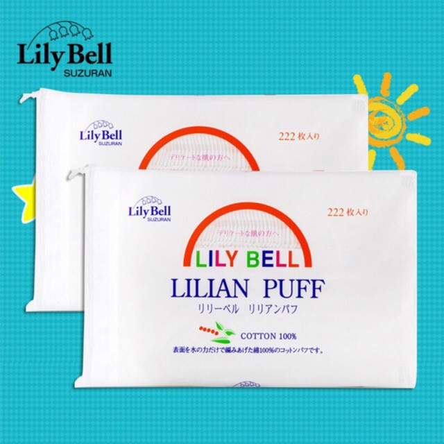 [người bán địa phương] Bông tẩy trang LILY BELL 1 gói 222 miếng( hàng có sẵn)