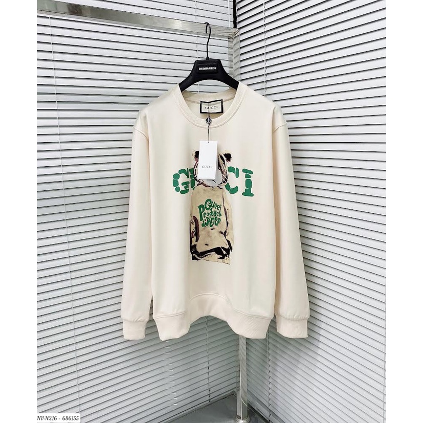 🔥Hot🔥Áo nỉ Gucci in gấu hot trend Nam Nữ Thu Đông 2022