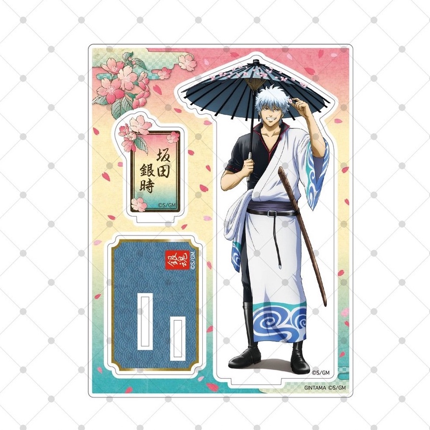 Mô hình trưng bày Standee Gintama in hình Linh Hồn Bạc anime chibi