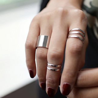 Set 3 nhẫn thiết kế độc đáo cá tính thời trang