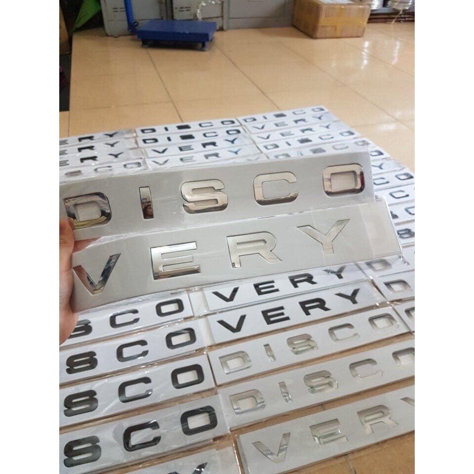 (3 màu) Bộ tem chữ nổi 3D DISCOVERY màu sang trọng trang trí Capo xe hơi ô tô - Mộc Lan Phụ Kiện Xế Yêu