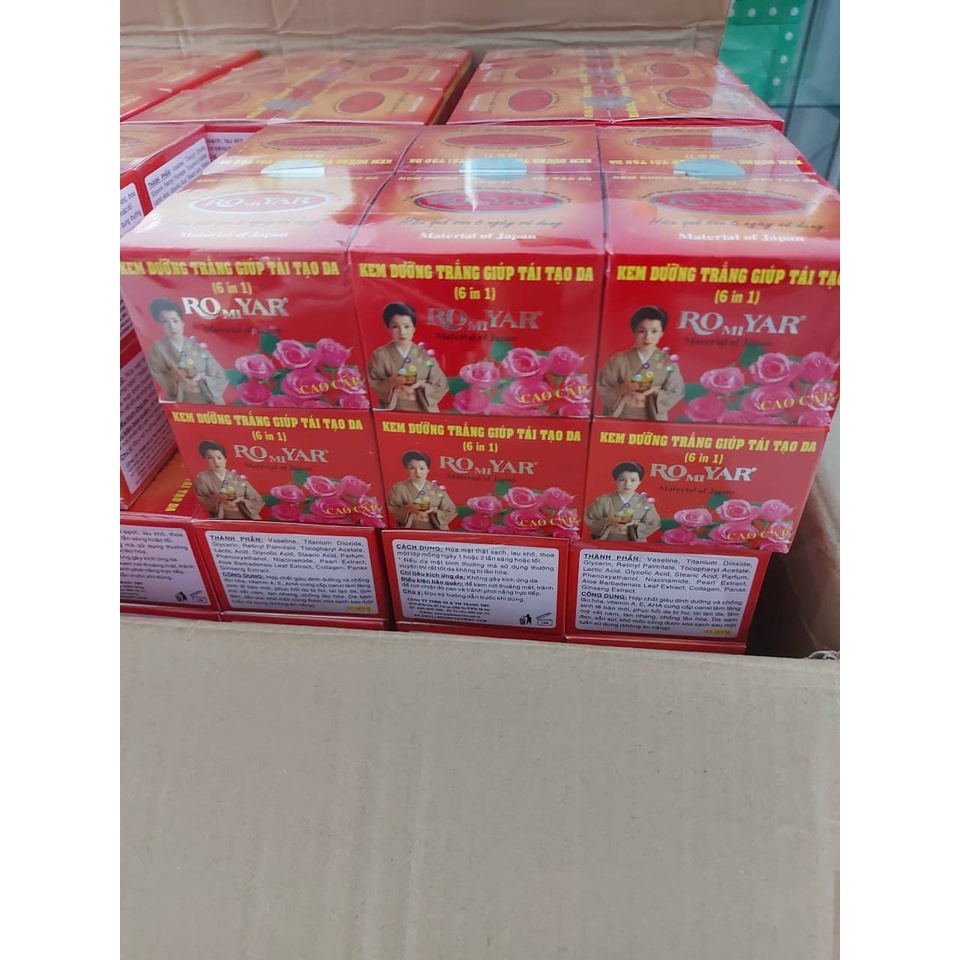 Kem dưỡng trắng da 6 in 1 ROMIYAR giá bao bì mới 98k