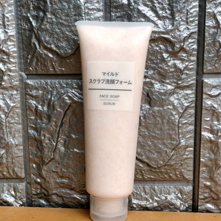 [auth+date new] Sữa Rửa Mặt Tẩy Da Chết Muji Face Soap Scrub Của Nhật 120g,
