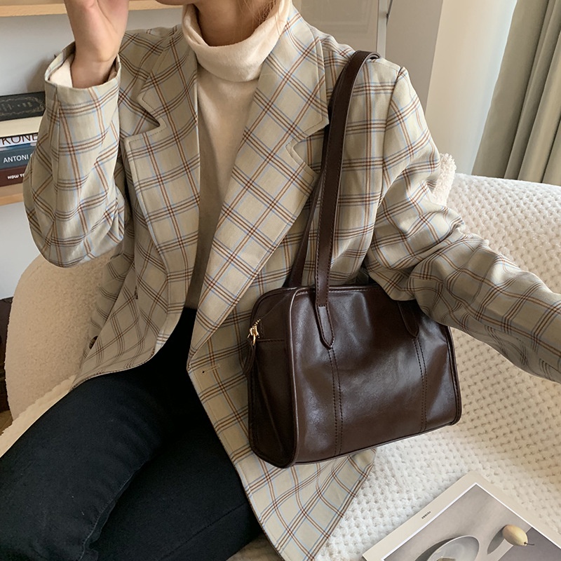 Túi Xách Da Bóng Phong Cách Retro Thời Trang Cho Nữ