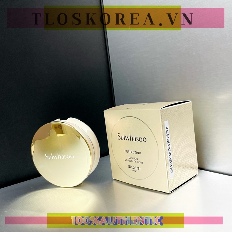 [Mới] [Bản Nội Địa] Cushion Phấn Nước Sulwhasoo Perfecting Cushion No21 Tông Sáng 1 Hộp 1 Lõi Phụ
