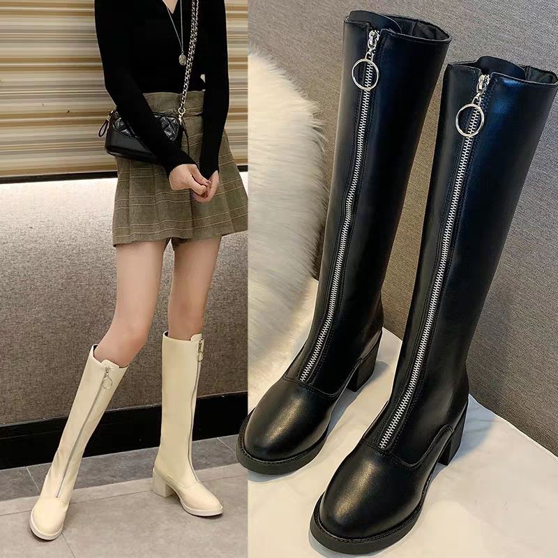 [ Sẵn be sz 39 ] Order boots đùi phong cách Ulzzang mới nhất mùa thu 2019, hàng quảng châu loại đẹp | BigBuy360 - bigbuy360.vn
