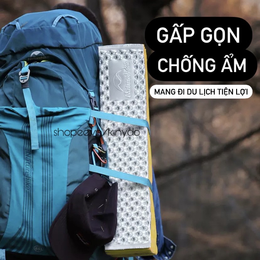ĐỆM XỐP GẤP GỌN NH19QD008 NH20FCD07 NATUREHIKE CHỐNG ẨM CÁCH NHIỆT DÀY NGỦ TRƯA LÓT LỀU THẢM LỀU DÃ NGOẠI