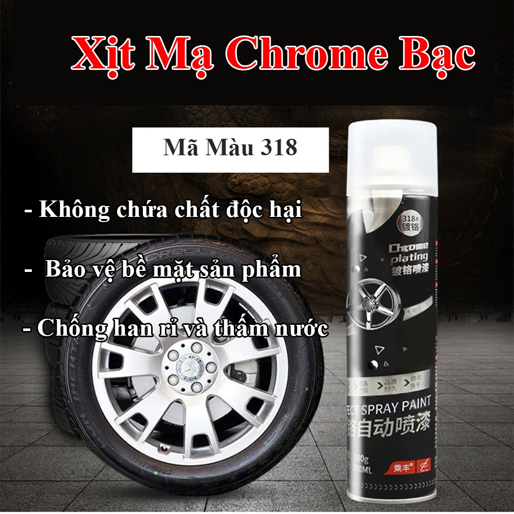 [VIDEO] Sơn Xịt Mạ Chrome Sáng Bóng 350ml - Chai Sơn Mạ Siêu Bóng