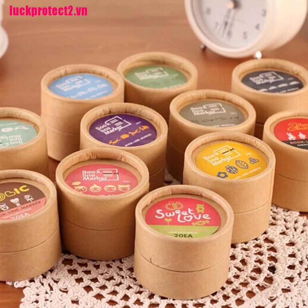 Bộ 20 Thẻ Đánh Dấu Sách Mini Bằng Kim Loại Dễ Thương