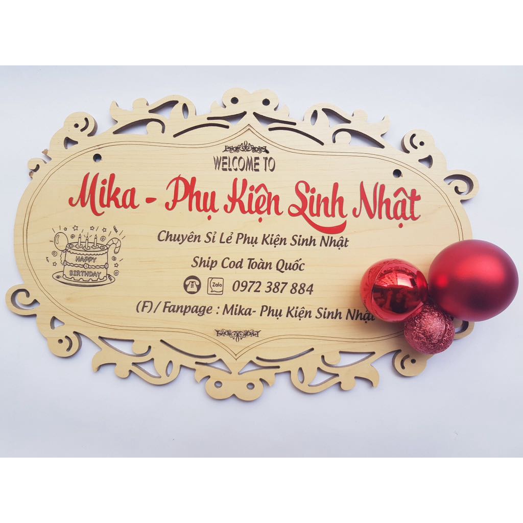 [Trang Trí Bánh Sinh Nhật]  Bi châu 3 quả