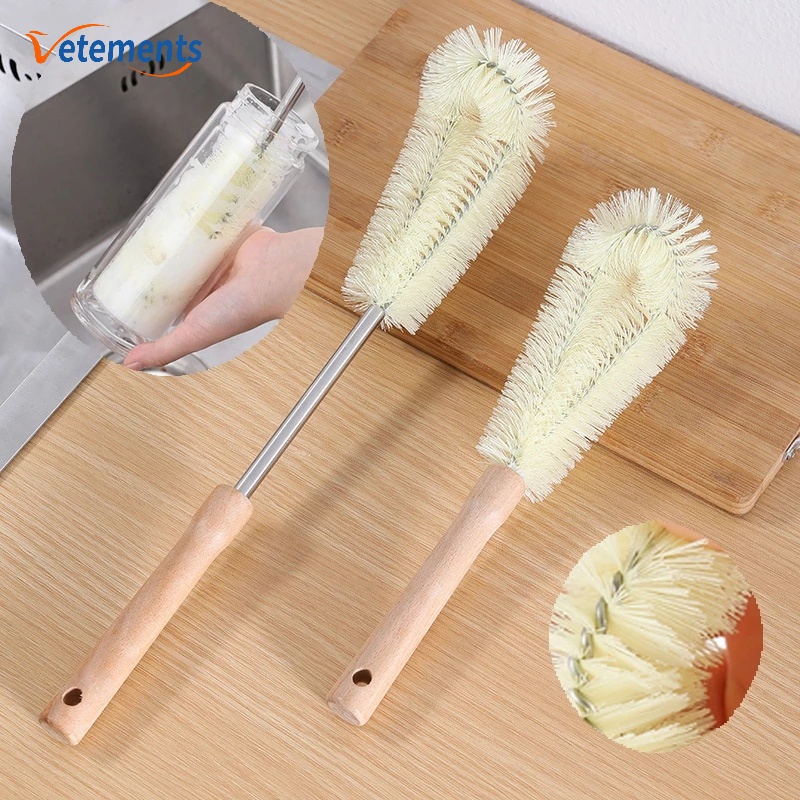 Cọ Rửa Ly Tách Hình Chữ L Bằng Sợi Nylon Và Inox Đa Năng Tiện Dụng Cho Gia Đình