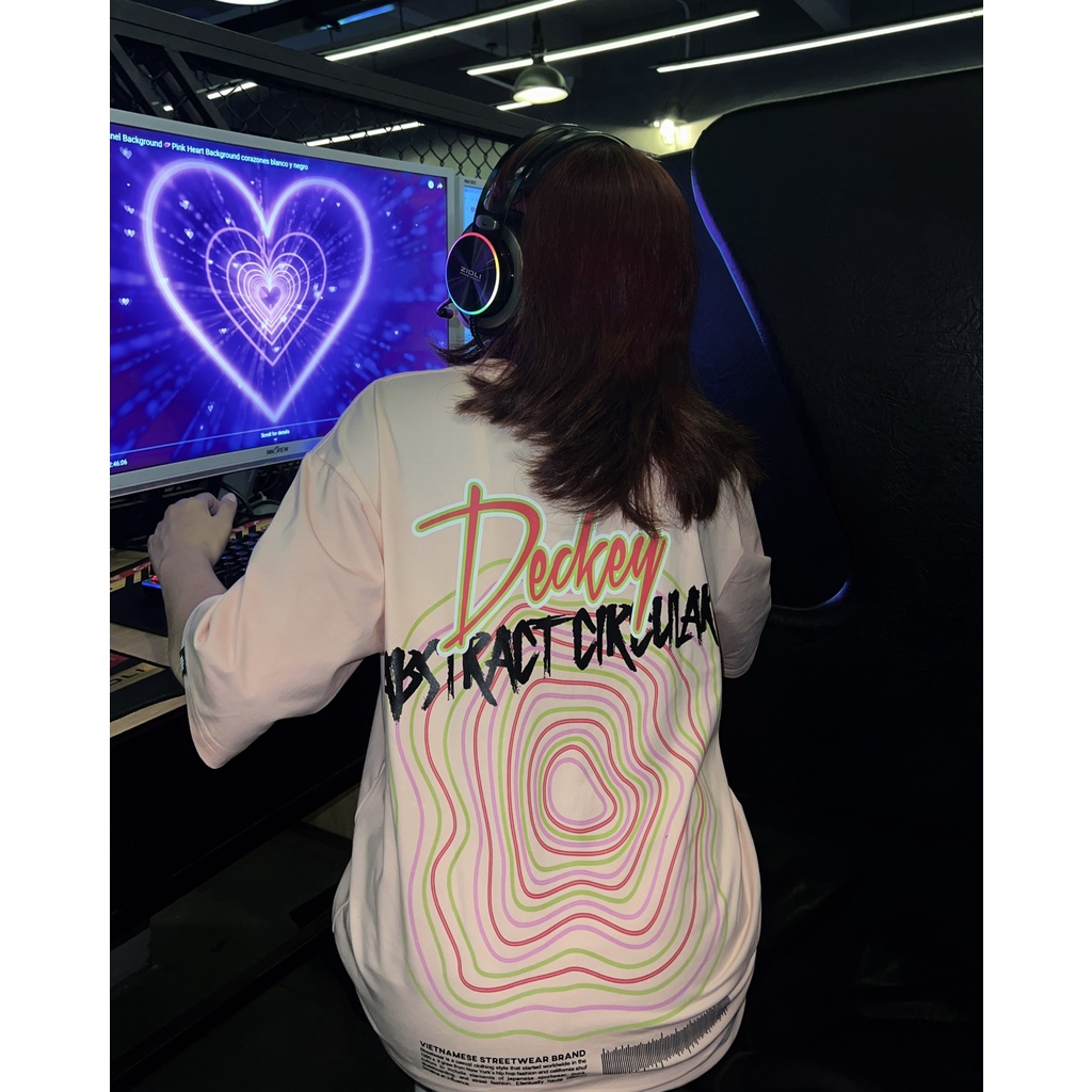 Áo Thun Cotton Unisex Nam Nữ Form Rộng Local Brand DECKEY ILLUSION