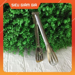 Kẹp gắp thức ăn inox hàng đẹp 22cm