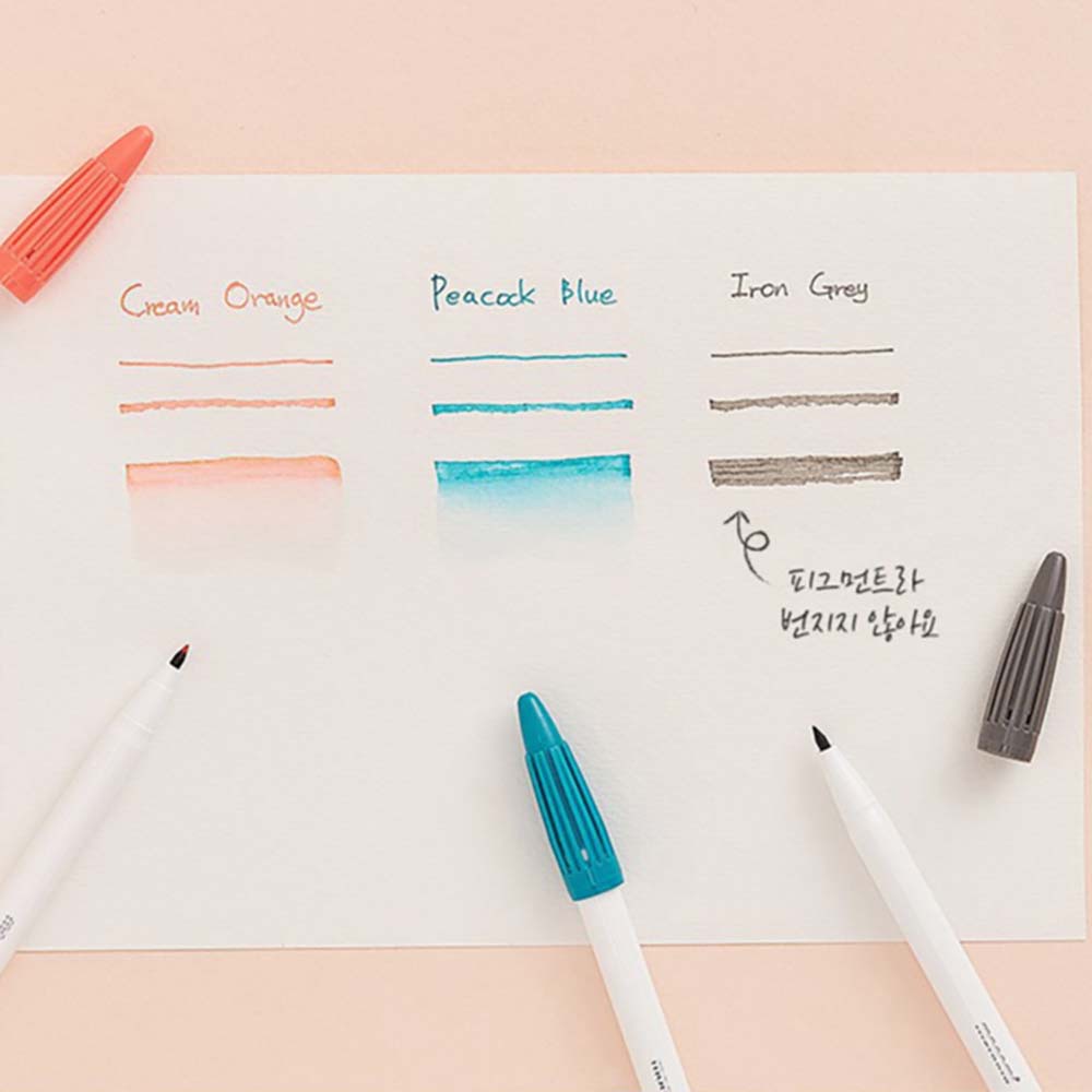 Bộ Bút Đánh Dấu 5/6/7/12 Màu Ngòi 0.4mm Dùng Vẽ Tranh Tiện Dụng