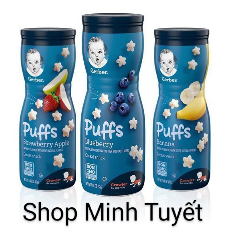Bánh ăn dặm Gerber  Puffs 42g