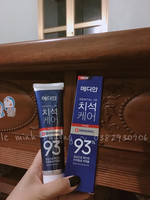 Kem đánh trắng răng trị hôi miệng Median 93% - Hàn Quốc