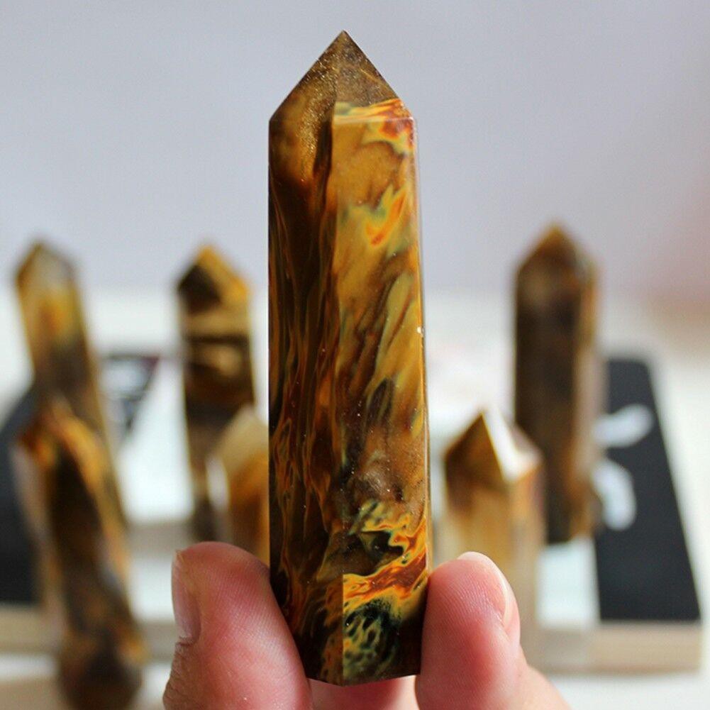 Tinh Thể Thạch Anh Lemurian Citrine Màu Vàng Tự Nhiên Hiếm-168-ZAL