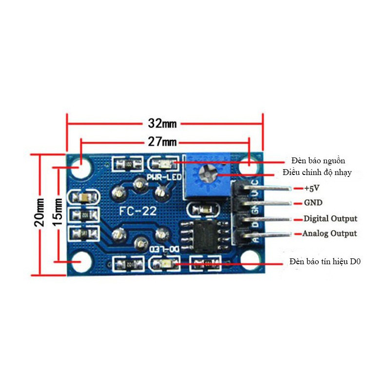 Cảm biến khí dễ cháy MQ-9 - WX2H