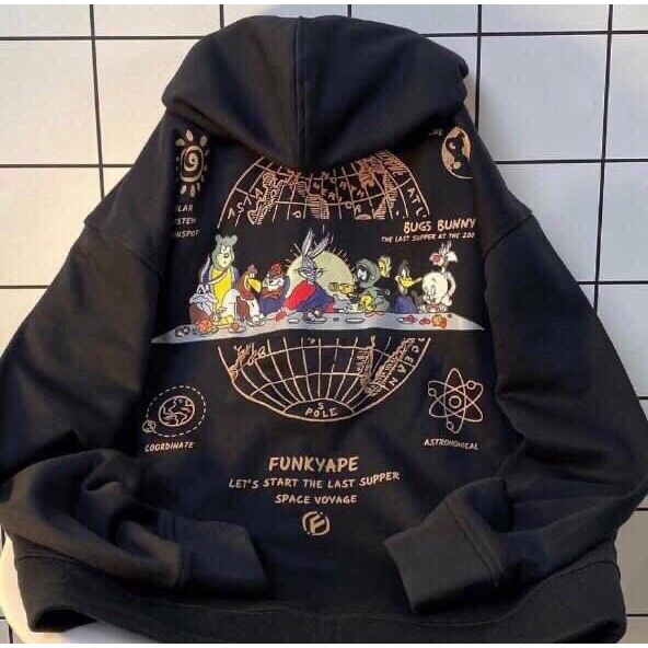 [Có Video Thật + Ảnh Thật] Áo Khoác Nỉ Dày Dặn 2 Màu In Hình Thỏ Bunny Bug Mã 577 - Daisy Clothings | BigBuy360 - bigbuy360.vn