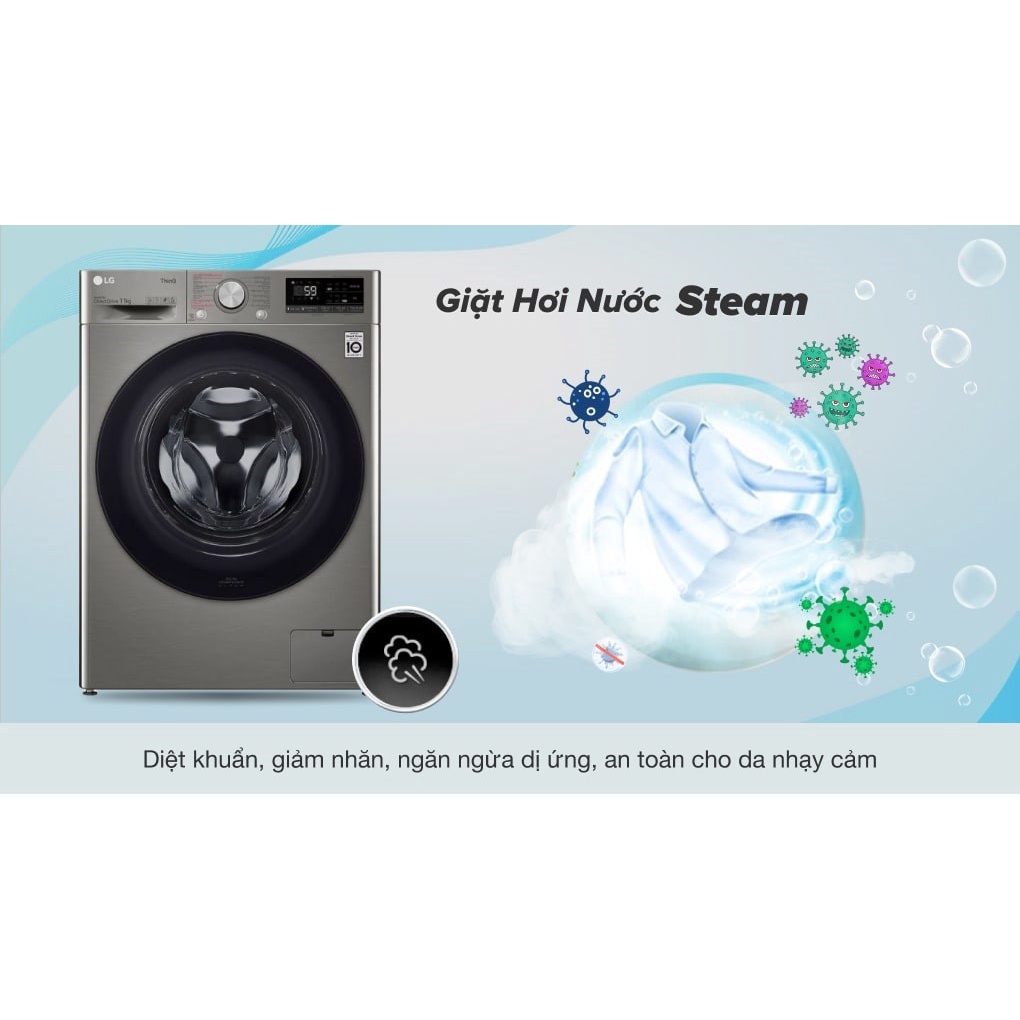 Máy giặt LG cửa ngang 11 kg  FV1411S4P