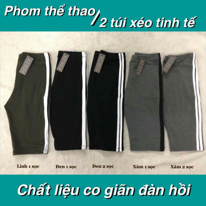 Quần Legging Đùi Borip Nữ VNXK Chính Hãng Hiệu AGE2X.