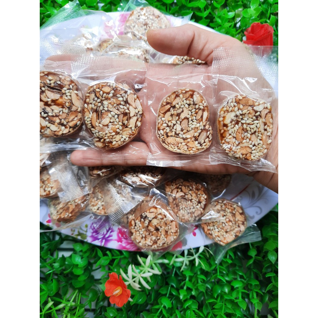 { Siêu Ngon}500GR Keo Chuối Cuộn Đậu Mè Gừng - BÁNH LÁ MƠ SHOP