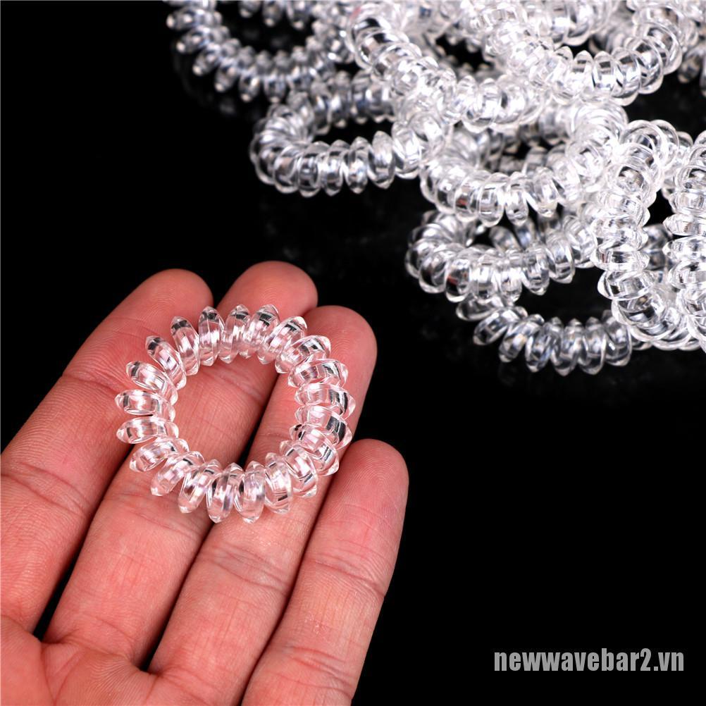 Bộ 2 / 10 Lò Xo Trong Suốt Co Giãn Chuyên Dụng Tạo Kiểu Tóc