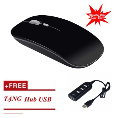 Chuột không dây tự sạc pin cao cấp + Tặng hub tốc độ cao chia usb | WebRaoVat - webraovat.net.vn