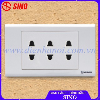 Ba ổ cắm 2 chấu SINO S18