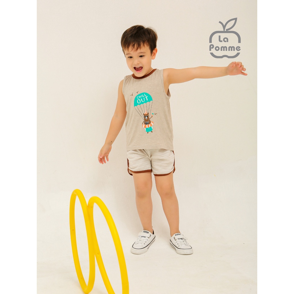 AS012 Bộ ba lỗ Lapomme cho bé Nhảy dù